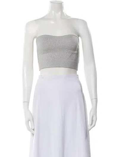 Pre-owned Rta Strapless Crop Top