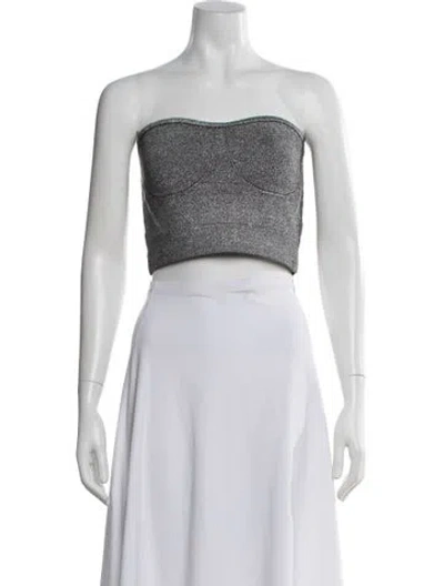 Pre-owned Rta Strapless Crop Top W/ Tags