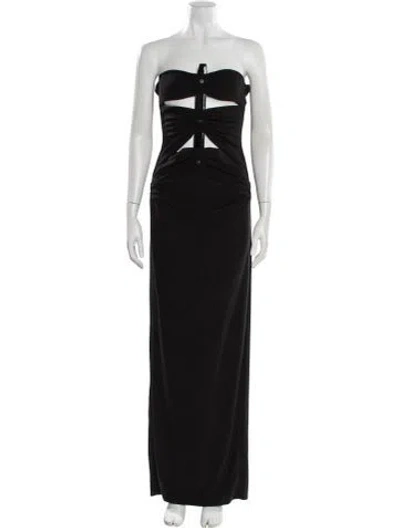 Pre-owned Rta Strapless Long Dress W/ Tags In Black