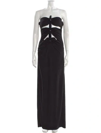 Pre-owned Rta Strapless Long Dress W/ Tags In Black