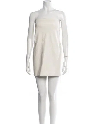 Pre-owned Rta Strapless Mini Dress W/ Tags In Neutral