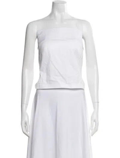 Pre-owned Rta Strapless Top W/ Tags In White