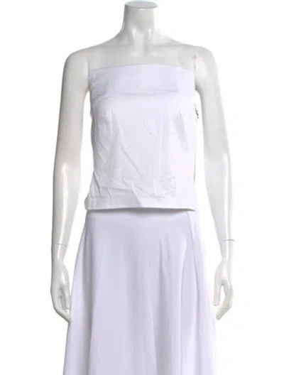 Pre-owned Rta Strapless Top W/ Tags In White
