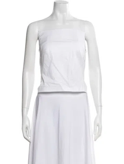 Pre-owned Rta Strapless Top W/ Tags In White