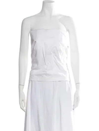 Pre-owned Rta Strapless Top W/ Tags In White
