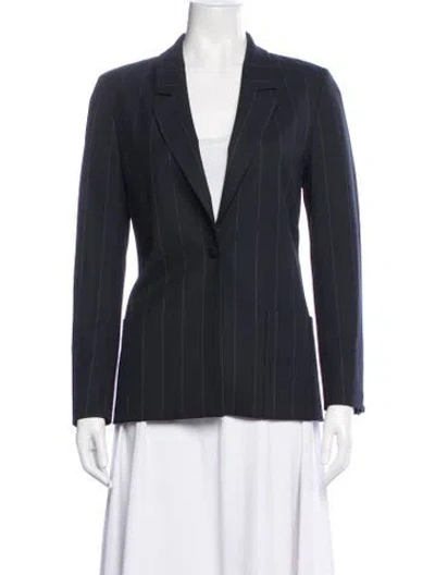Pre-owned Rta Striped Blazer In Blue