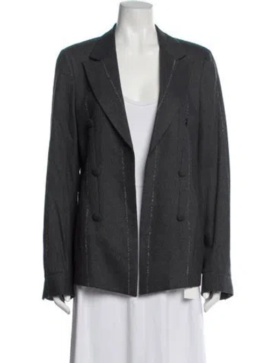 Pre-owned Rta Striped Blazer In Gray