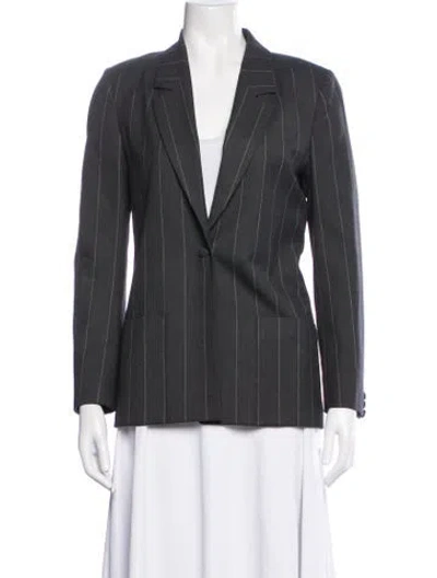 Pre-owned Rta Striped Blazer In Gray