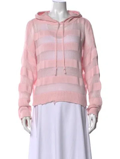 Pre-owned Rta Striped Crew Neck Sweater In Pink