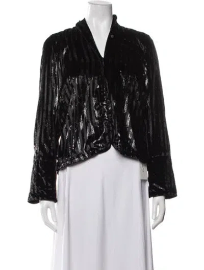 Pre-owned Rta Striped Pajamas In Black
