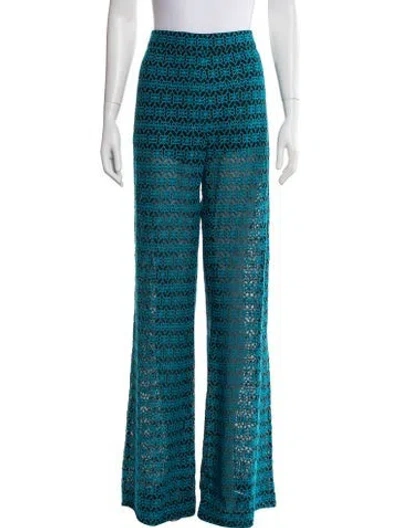 Pre-owned Rta Striped Wide Leg Pants W/ Tags In Blue