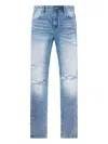 Rta Studded Distressed Jeans In Blue