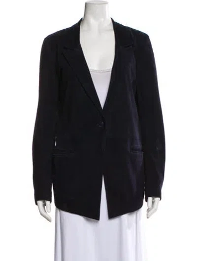 Pre-owned Rta Suede Blazer In Blue