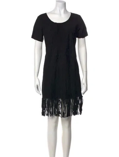 Pre-owned Rta Suede Mini Dress In Black