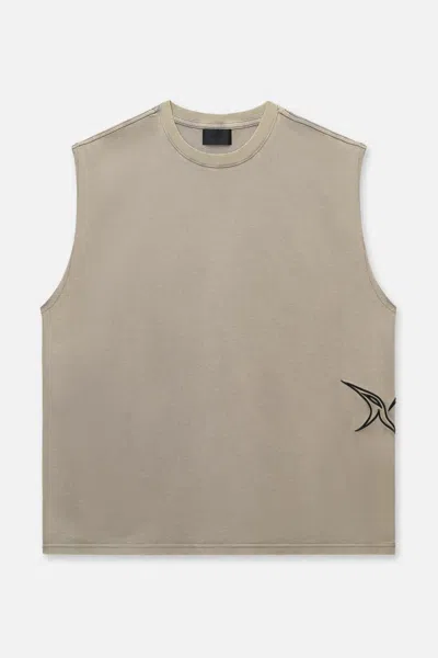 Rta Terry Muscle Tee In Brown