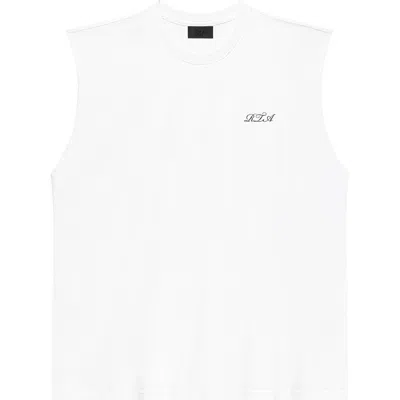Rta Terry Muscle Tee In White