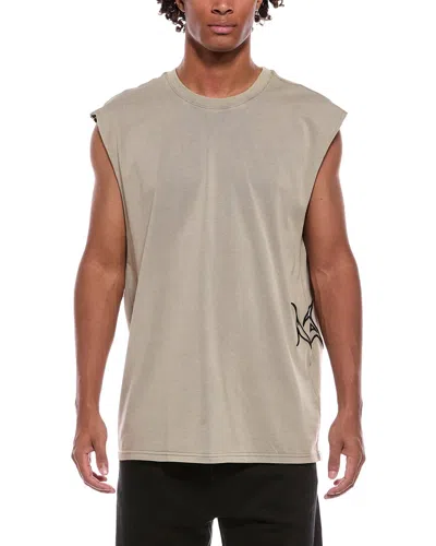 Rta Terry Muscle T-shirt In Neutral