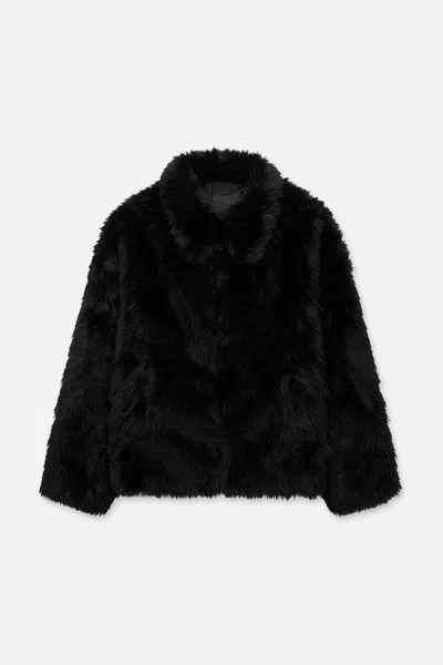 Rta Thiago Faux Fur Jacket In Black