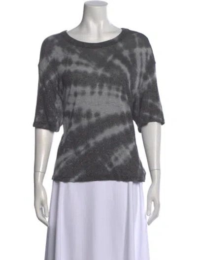 Pre-owned Rta Tie-dye Print Crew Neck T-shirt In Gray