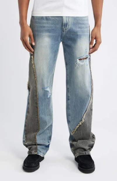 Rta Tucker Slim Fit Distressed Jeans In Blue