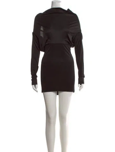 Pre-owned Rta Turtleneck Mini Dress W/ Tags In Black