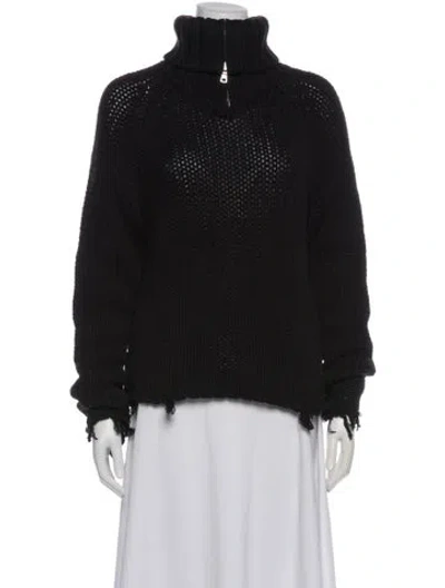 Pre-owned Rta Turtleneck Sweater In Black