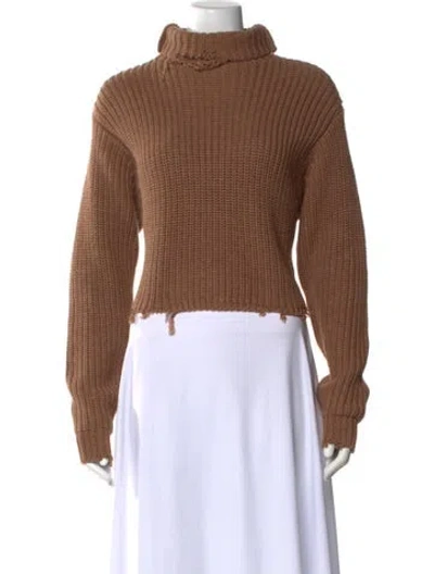 Pre-owned Rta Turtleneck Sweater In Brown