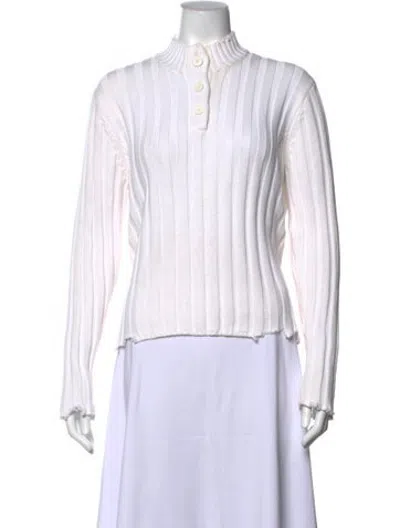 Pre-owned Rta Turtleneck Sweater In White