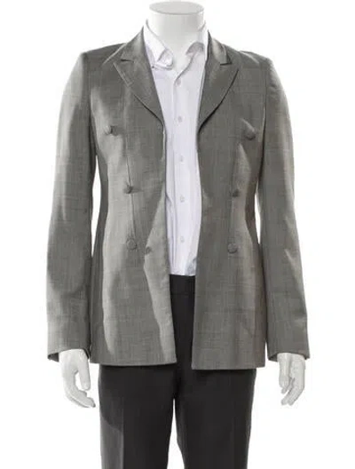 Pre-owned Rta Virgin Wool Blazer In Gray