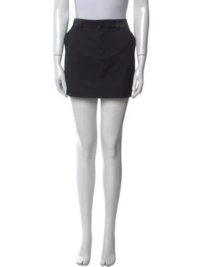 Pre-owned Rta Virgin Wool Mini Skirt In Black