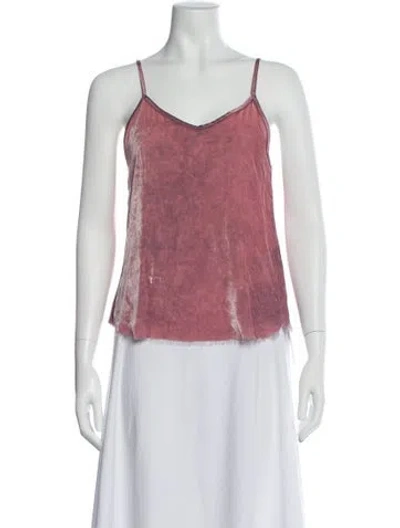 Pre-owned Rta V-neck Sleeveless Top In Pink