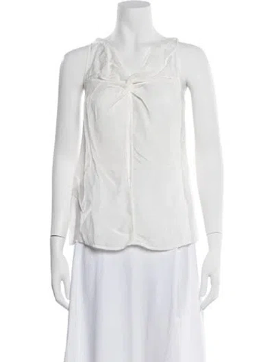 Pre-owned Rta V-neck Sleeveless Top W/ Tags In White
