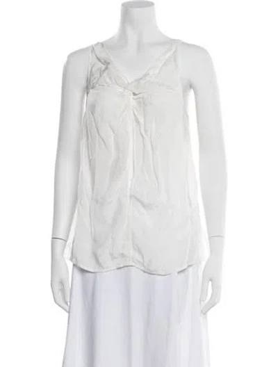 Pre-owned Rta V-neck Sleeveless Top W/ Tags In White