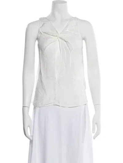 Pre-owned Rta V-neck Sleeveless Top W/ Tags In White