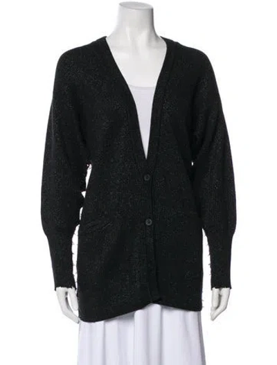 Pre-owned Rta V-neck Sweater In Black