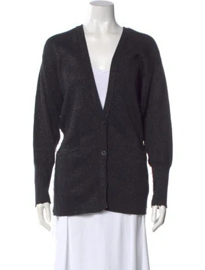 Pre-owned Rta V-neck Sweater In Black