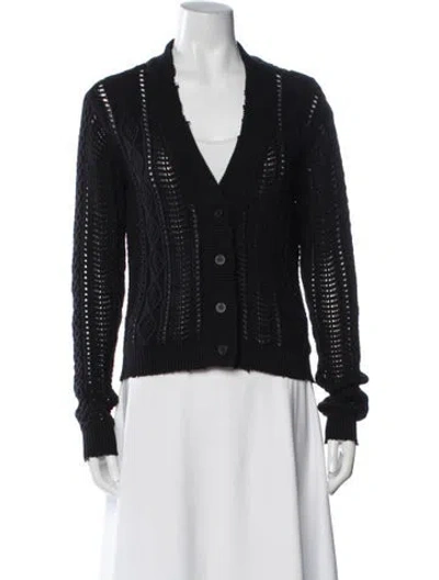 Pre-owned Rta V-neck Sweater In Black