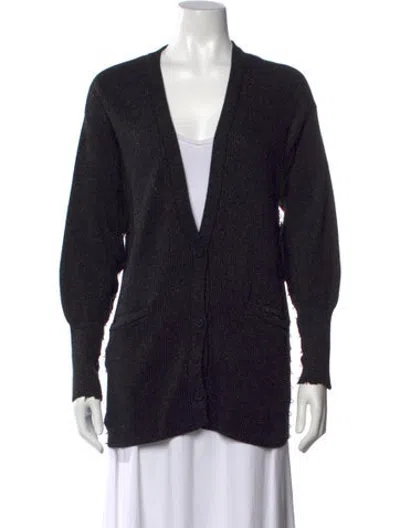 Pre-owned Rta V-neck Sweater In Black