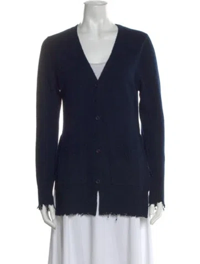 Pre-owned Rta V-neck Sweater In Blue