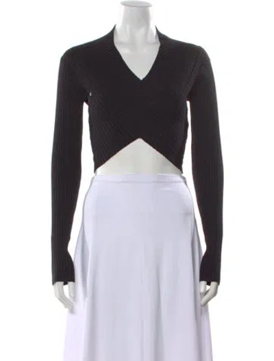 Pre-owned Rta V-neck Sweater W/ Tags In Black