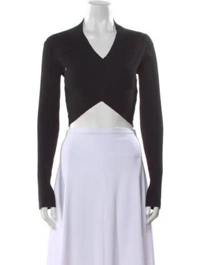 Pre-owned Rta V-neck Sweater W/ Tags In Black