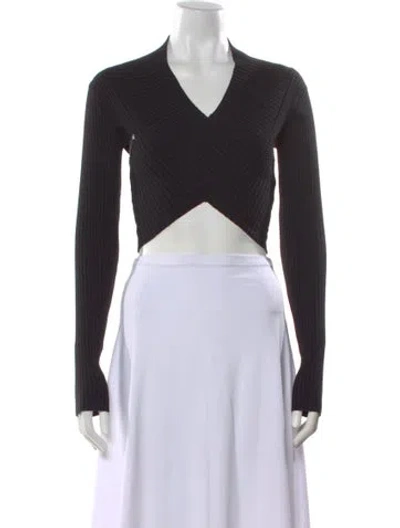 Pre-owned Rta V-neck Sweater W/ Tags In Black
