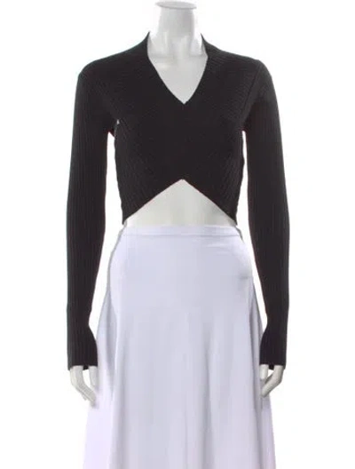 Pre-owned Rta V-neck Sweater W/ Tags In Black