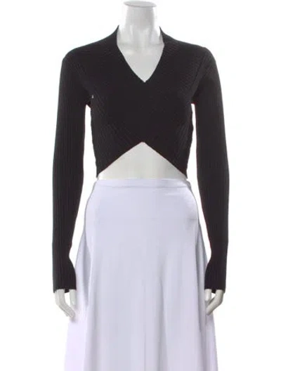 Pre-owned Rta V-neck Sweater W/ Tags In Black