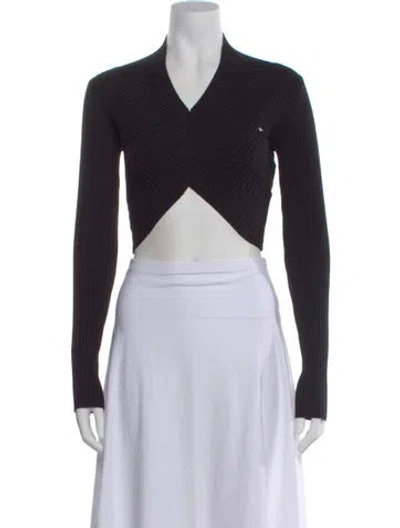 Pre-owned Rta V-neck Sweater W/ Tags In Black