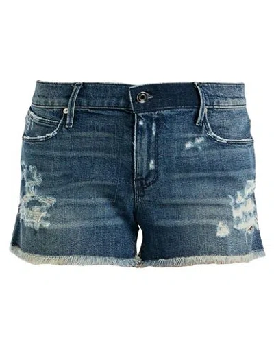Rta Woman Denim Shorts Blue Size 23 Cotton, Polyurethane