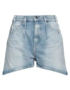 Rta Woman Denim Shorts Blue Size 27 Cotton, Elastane In Blue