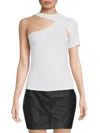 Rta Woman T-shirt White Size M Cotton, Cashmere In White
