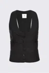 Rta Women's Brasserie Waistcoat Top In Black
