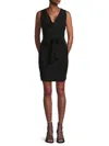 Rta Women's Cowlneck Bodycon Mini Dress In Black